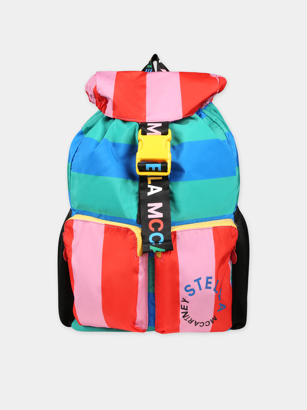 Multicolor backpack for girl with logo