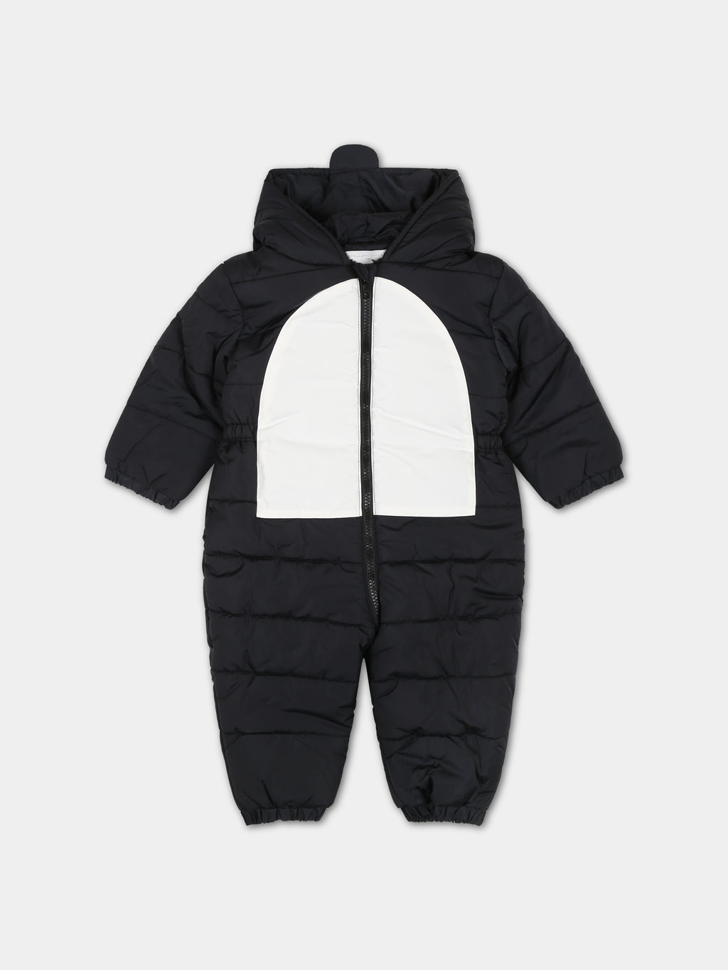 Padded black onesie for baby boy