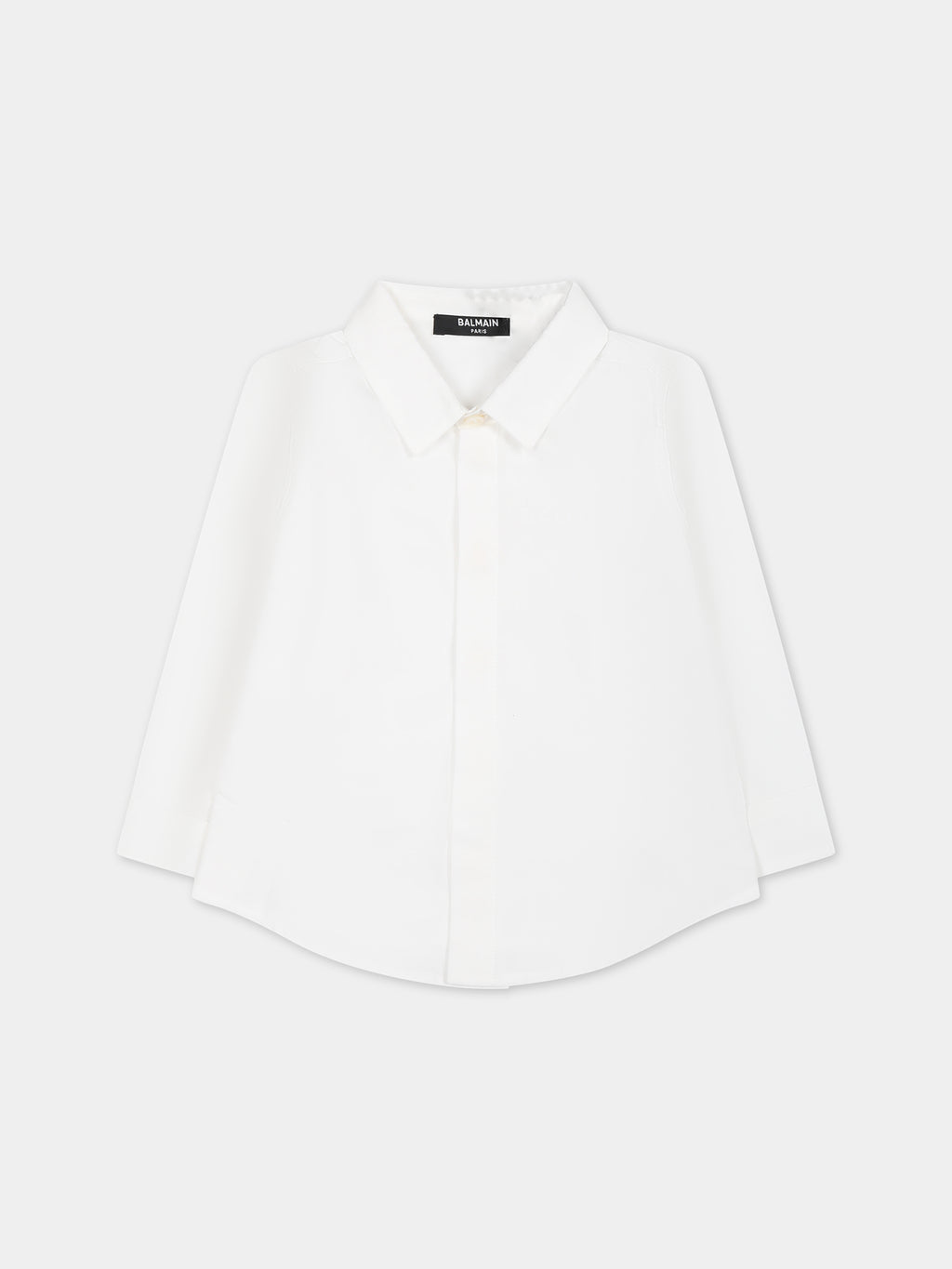 Chemise blanche pour bébé garçon avec logo