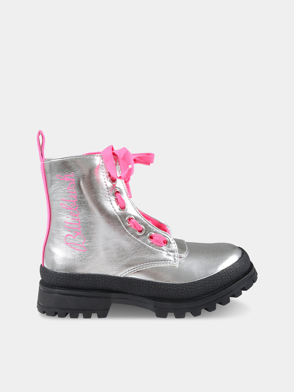 Silver boots for girl