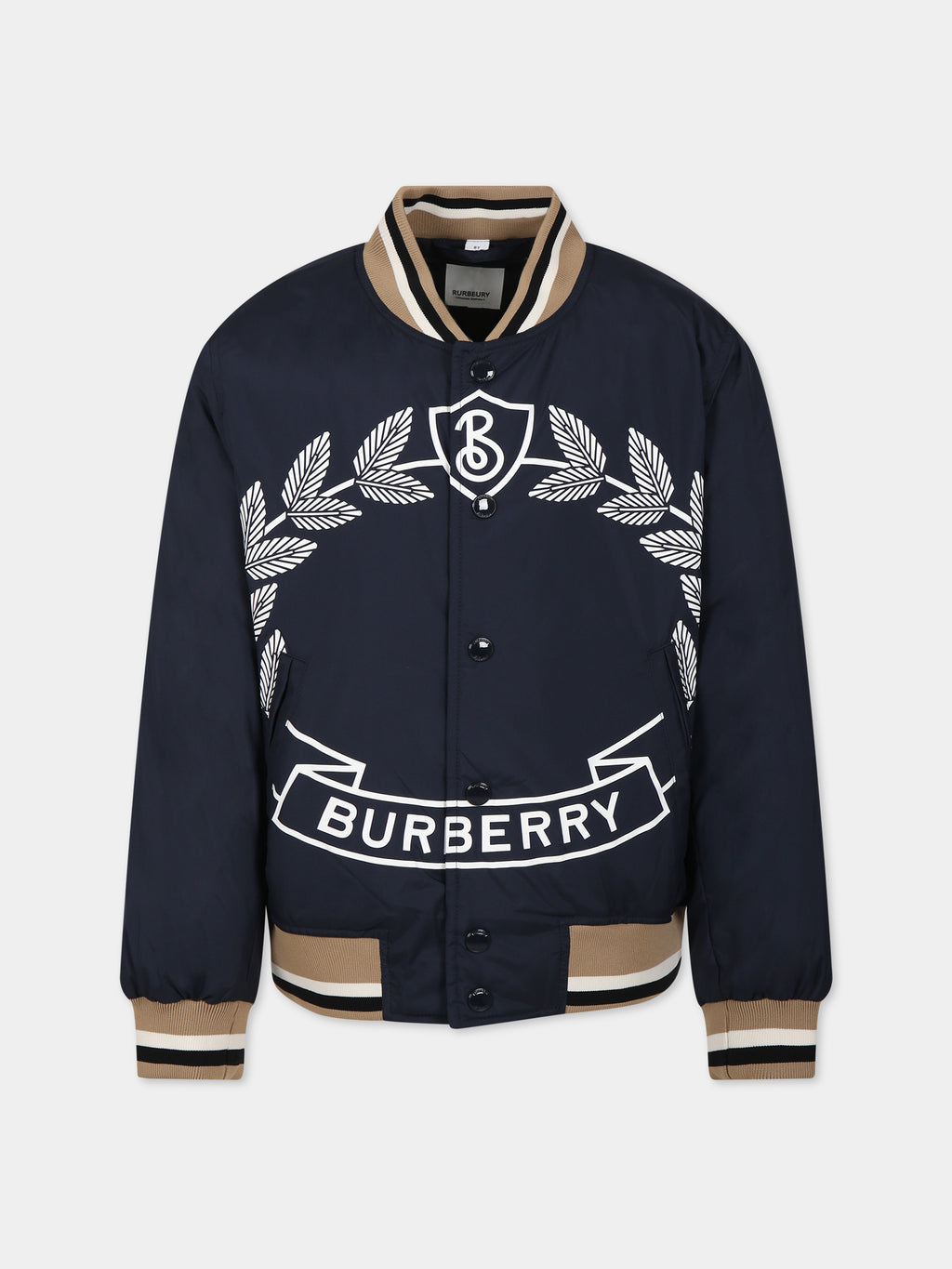 Bomber blu per bambino con logo