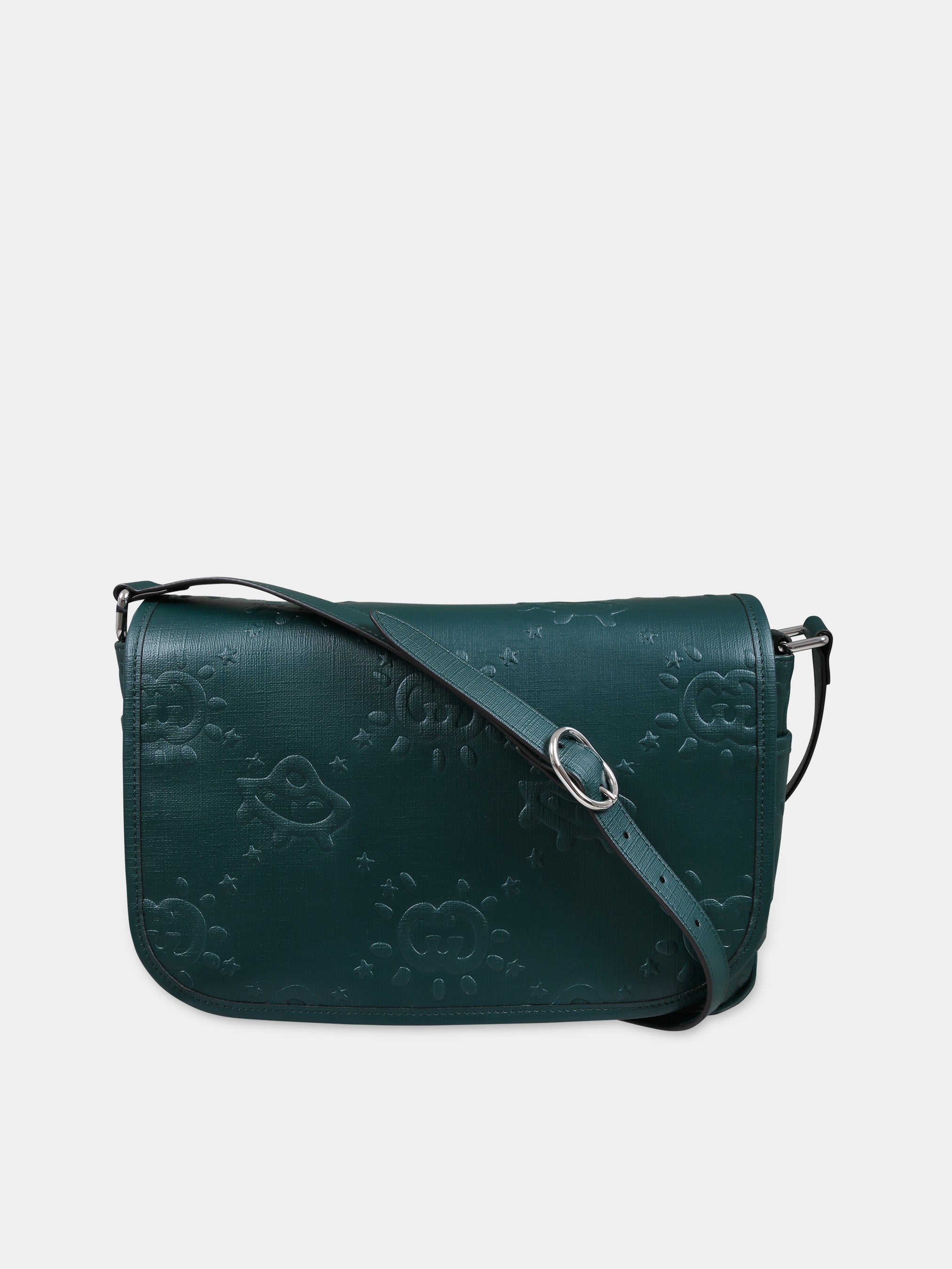 ▷ Borsa verde per bembina con incrocio GG Gucci Kids