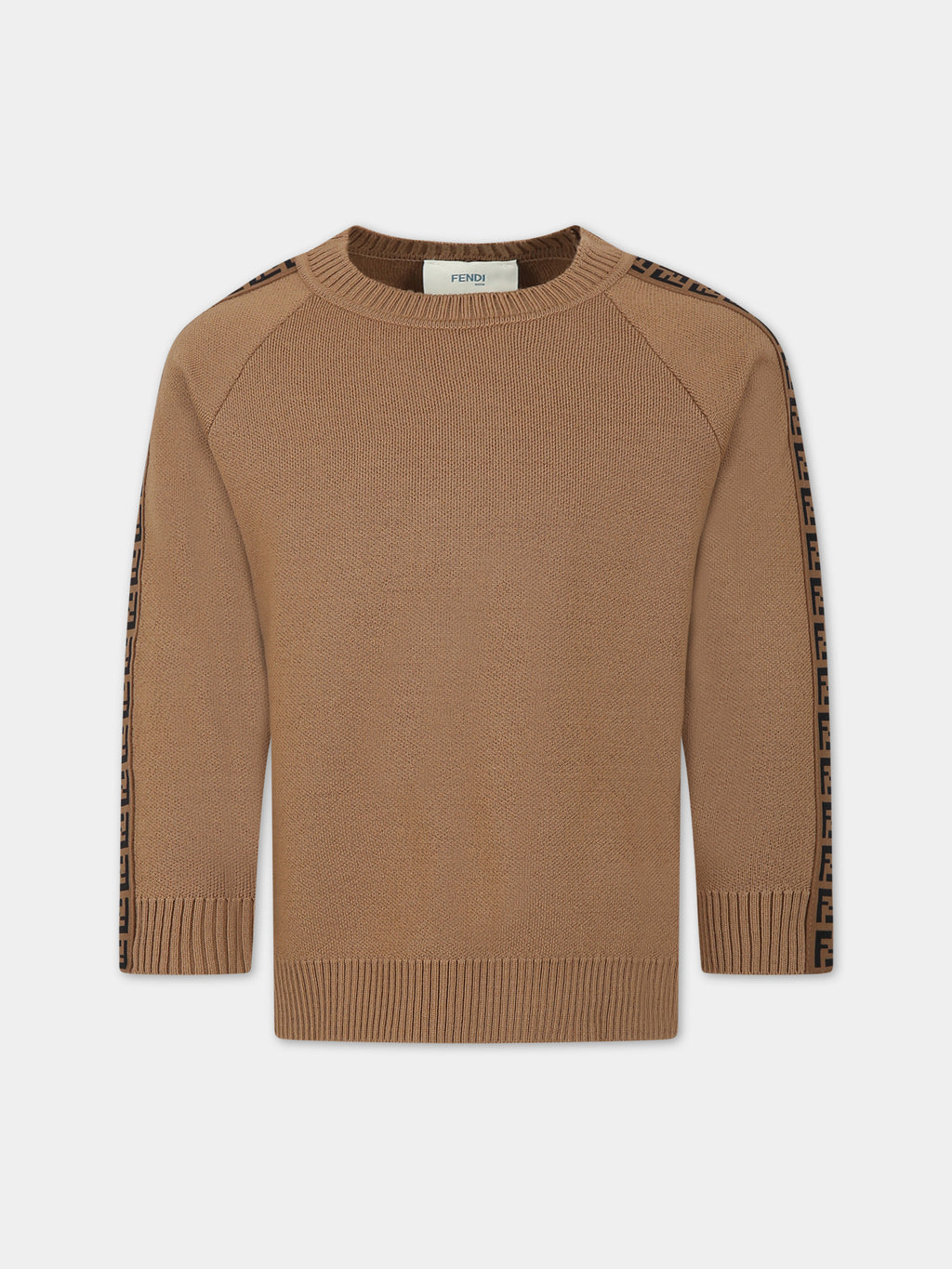 Brown sweater for kids with double FF