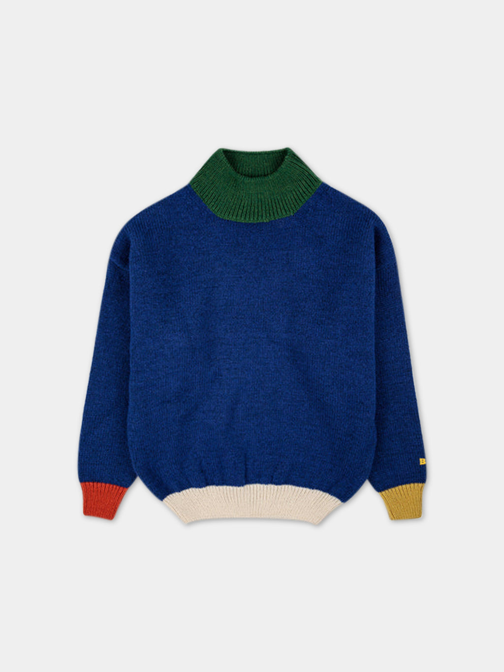 Blue sweater for kids with logo