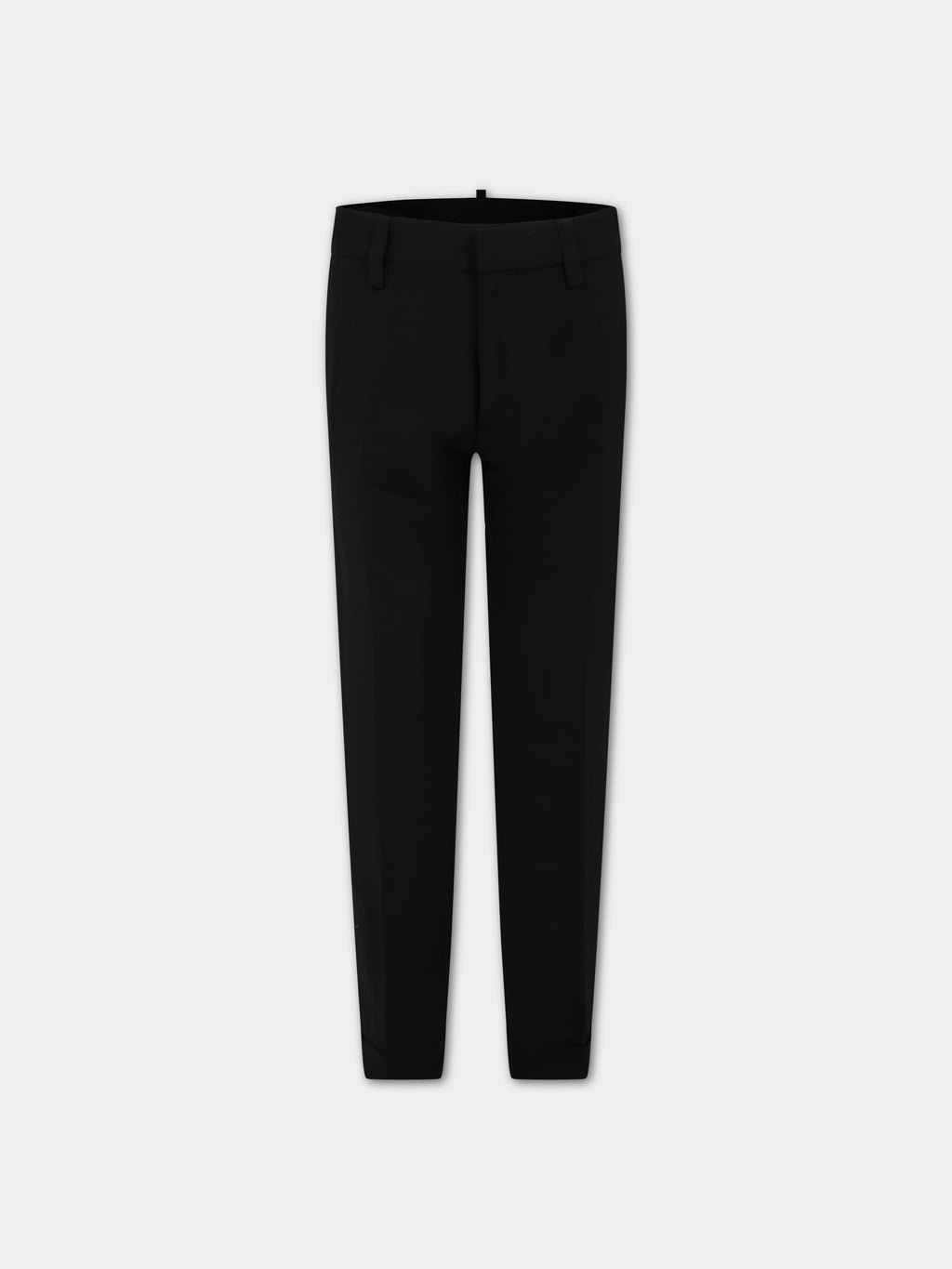 Black trousers for boy with logo