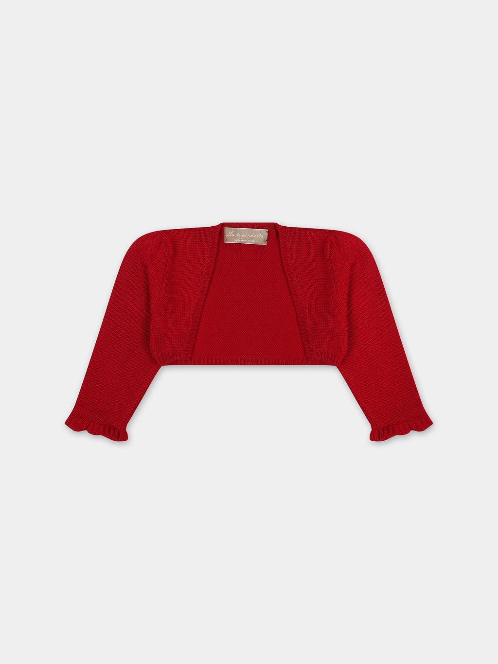 Cardigan rouge pour bébé fille