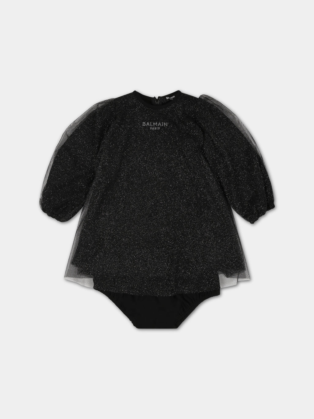 Robe noire pour bébé fille avec logo