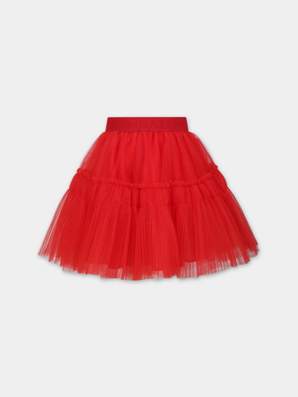 Red skirt for girl with logo