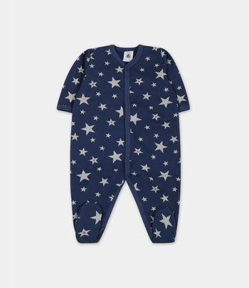 ▷ Tutina blu per neonato con stelle Petit Bateau