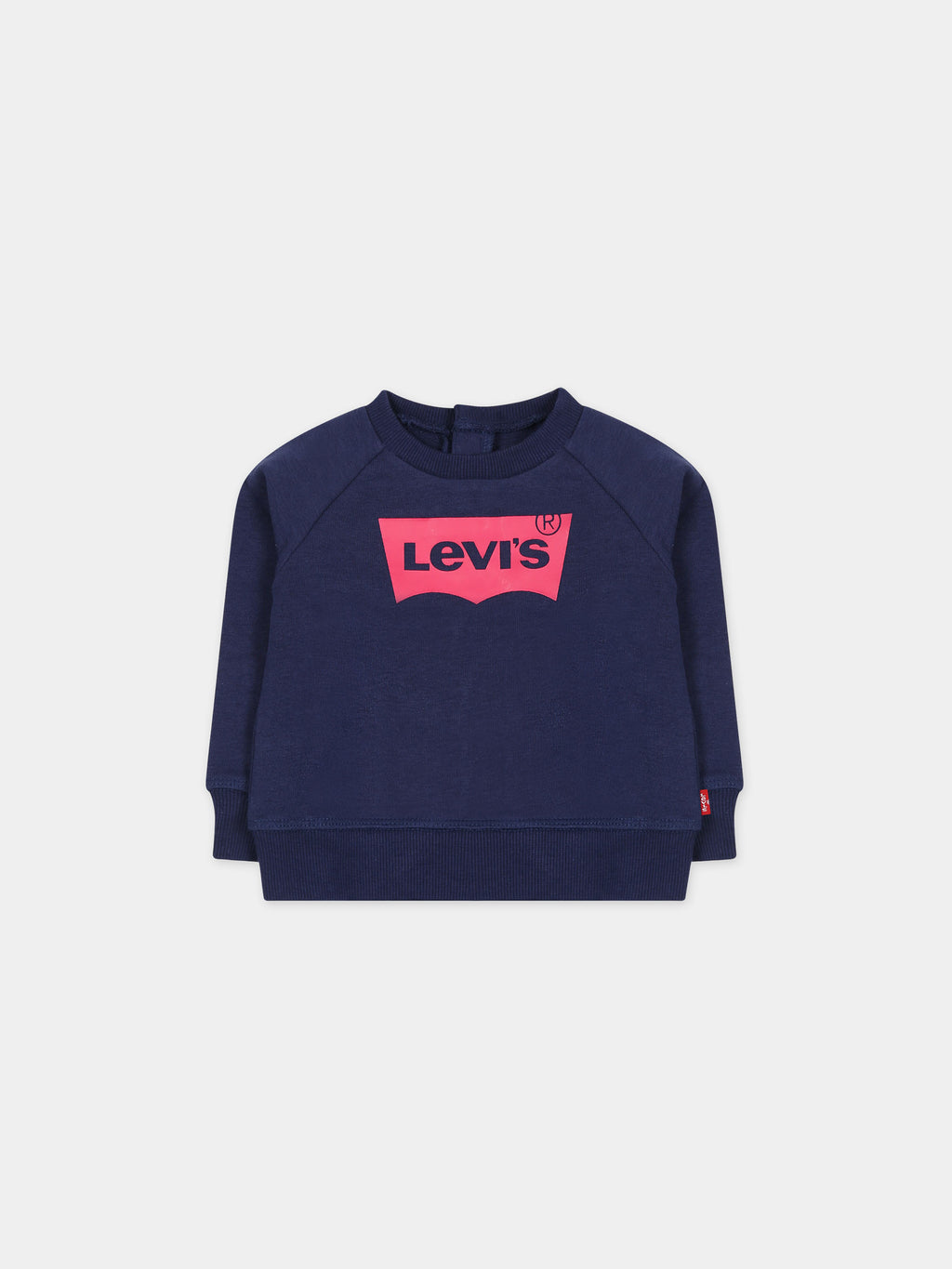 Sweat-shirt bleue pour bébé fille avec logo