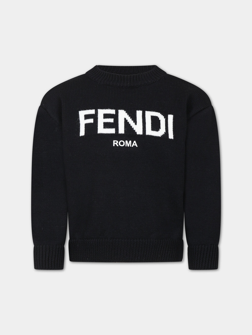 Black sweater with logo for kids