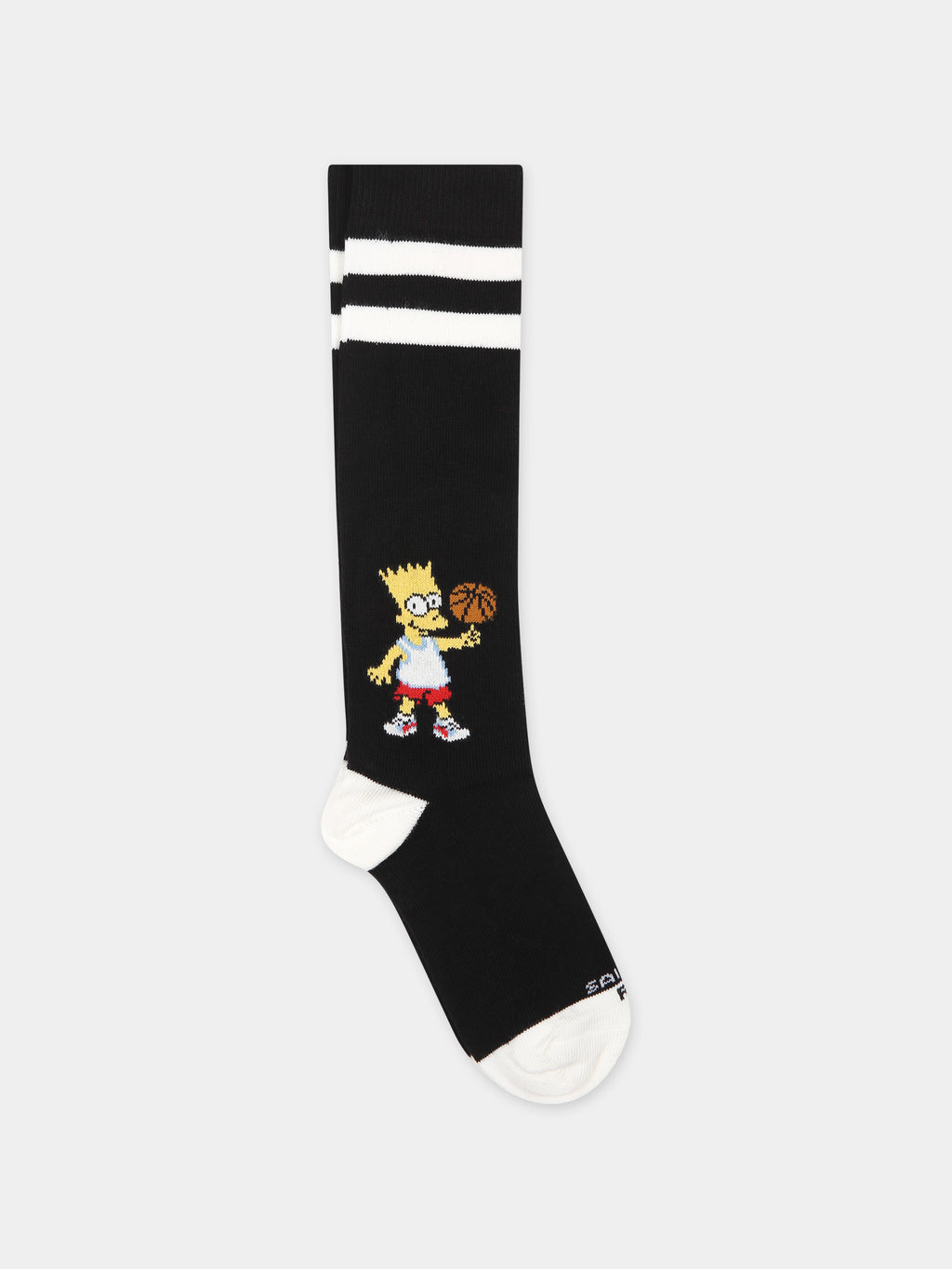 Black socks for children with Bart Simpson
