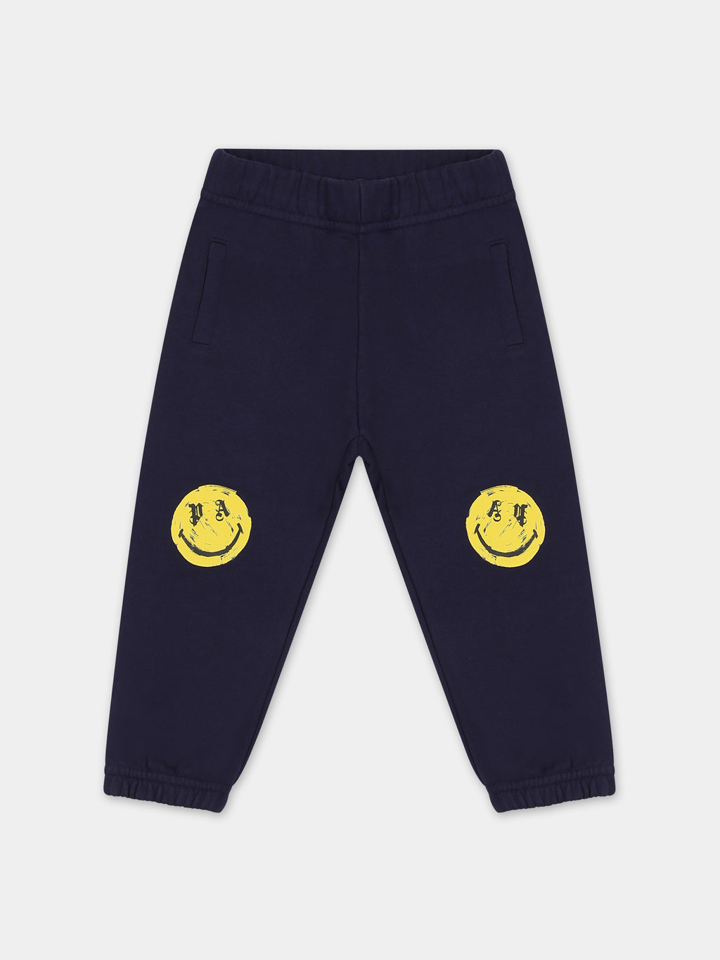 Blue trousers for babykids with logo