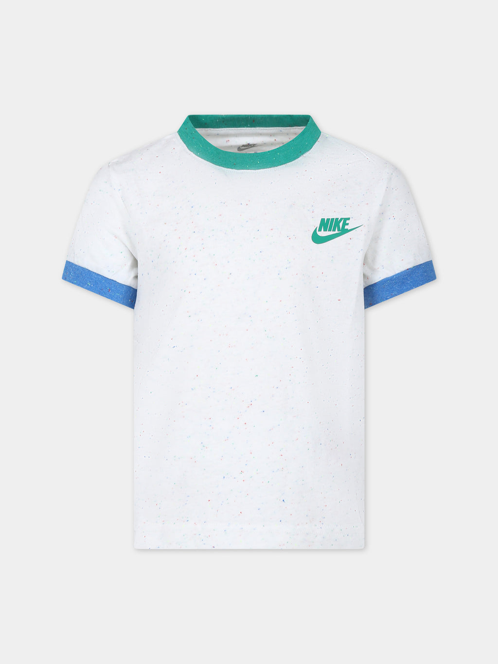 T-shirt bianca per bambino con swoosh