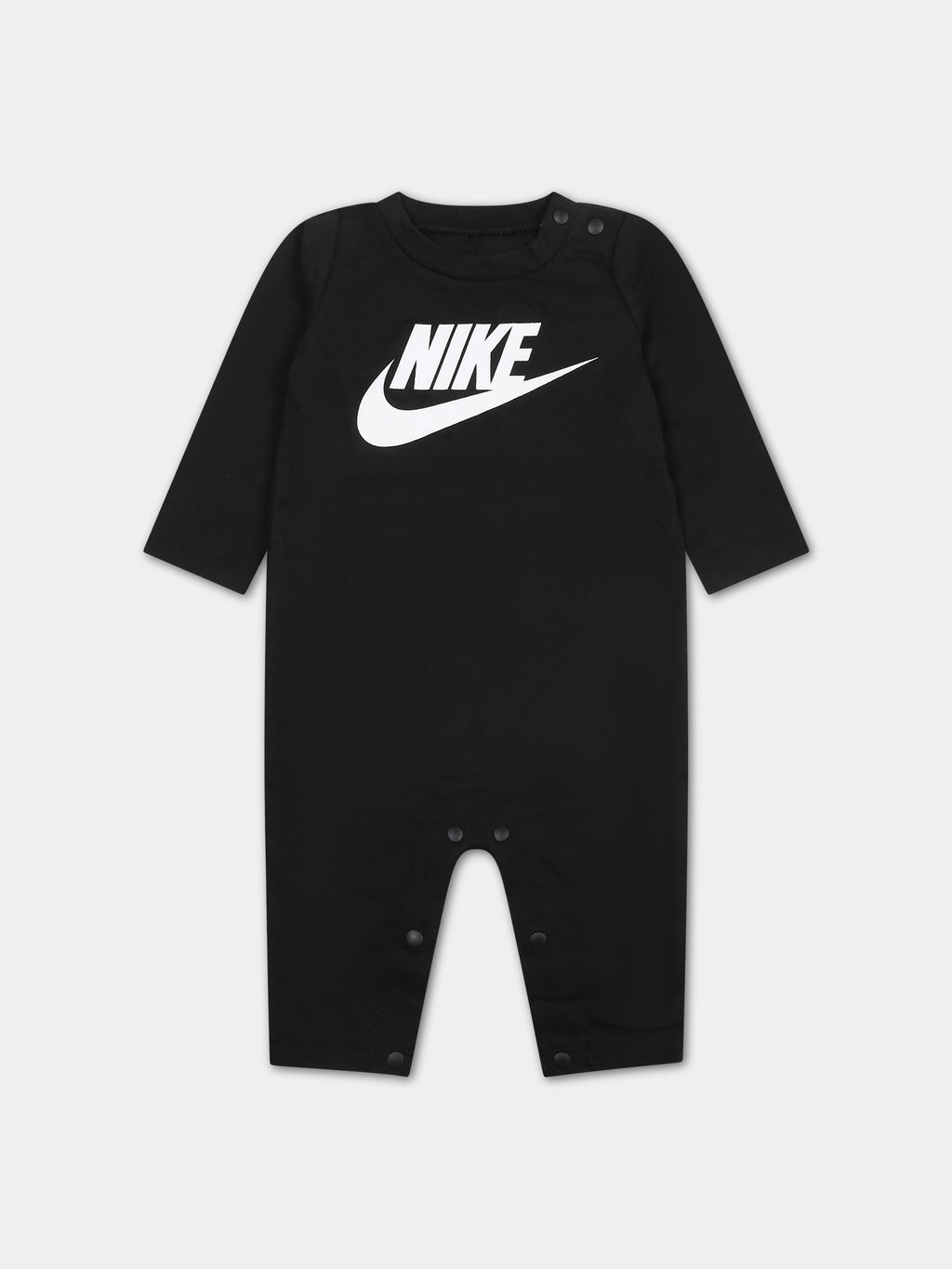 Grènouillère noire pour bébé garçon avec swoosh