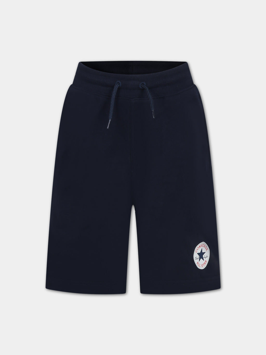 Shorts blu per bambino con logo