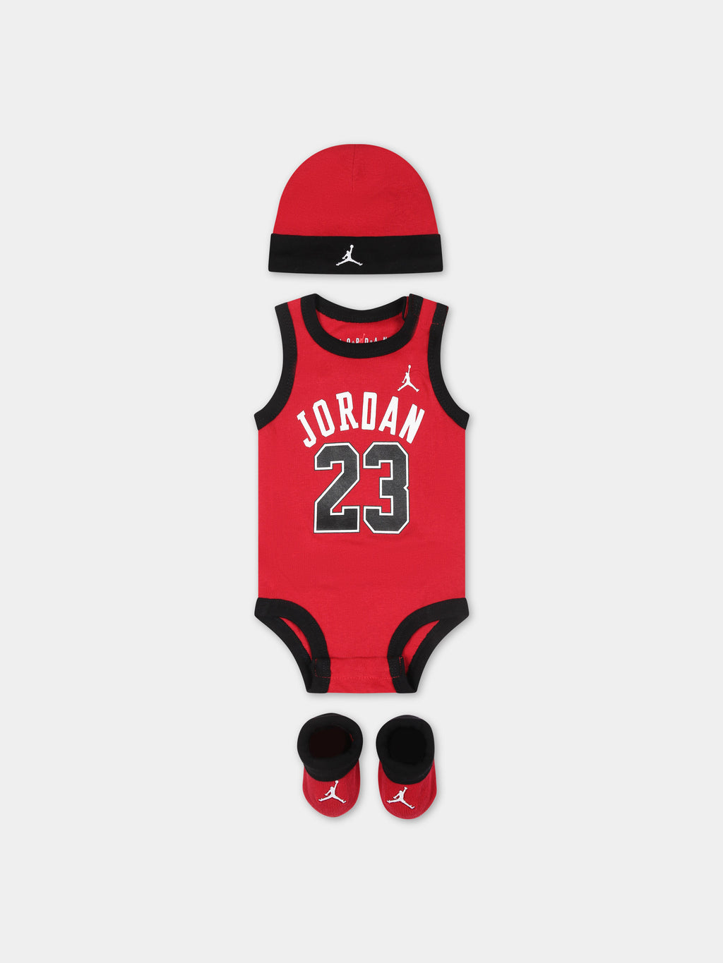 Red set for baby boy with iconic Jumpman and logo
