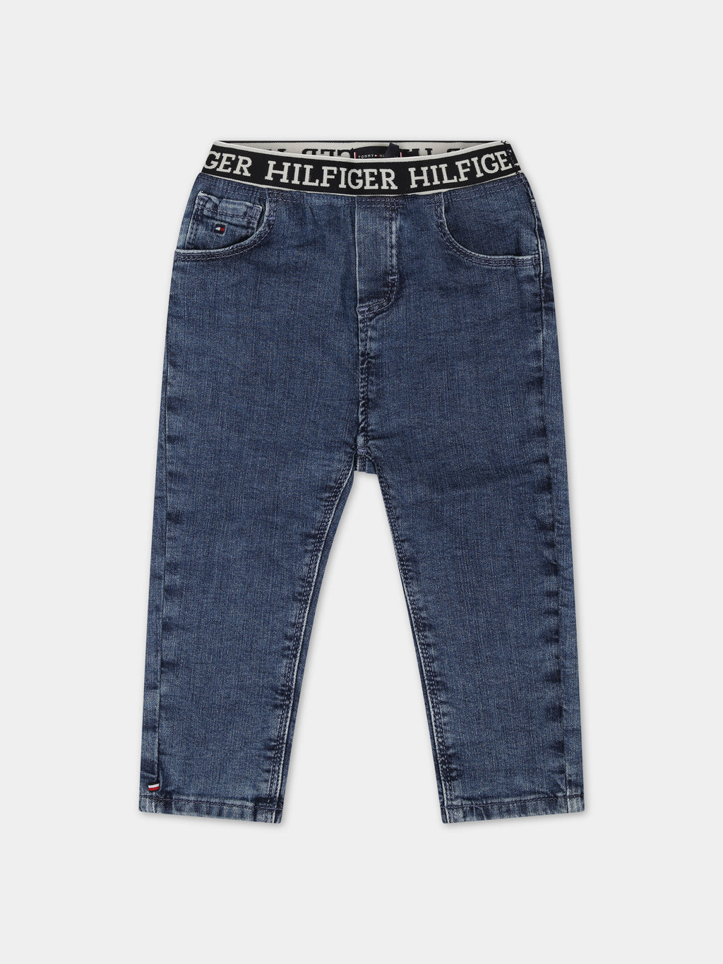 Denim jeans for babies with logo