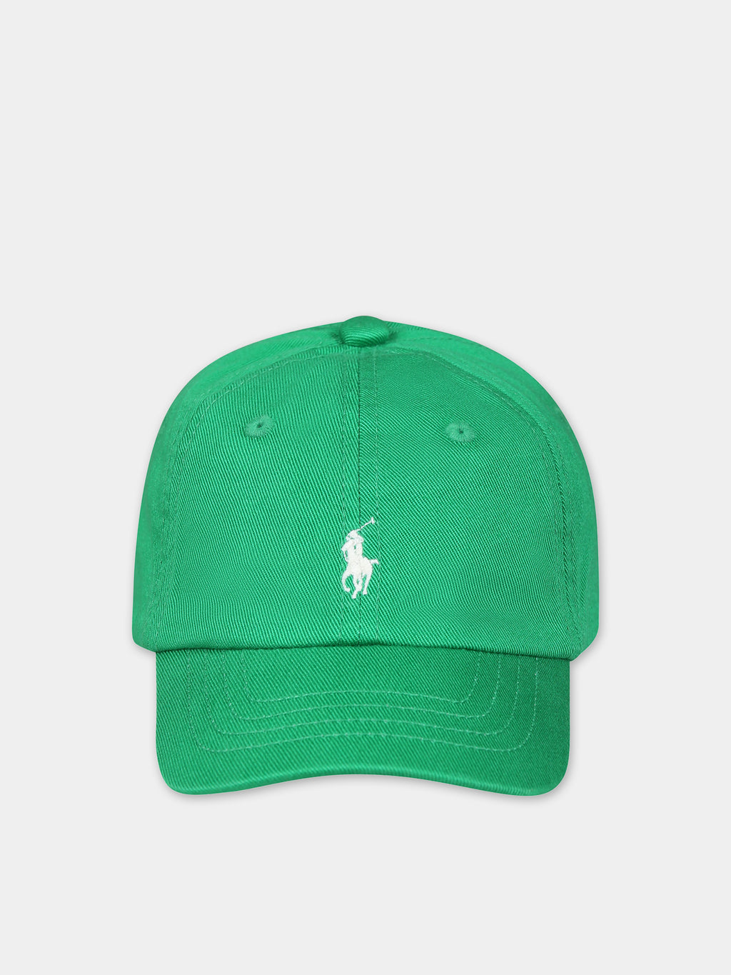 Green hat for boy with pony