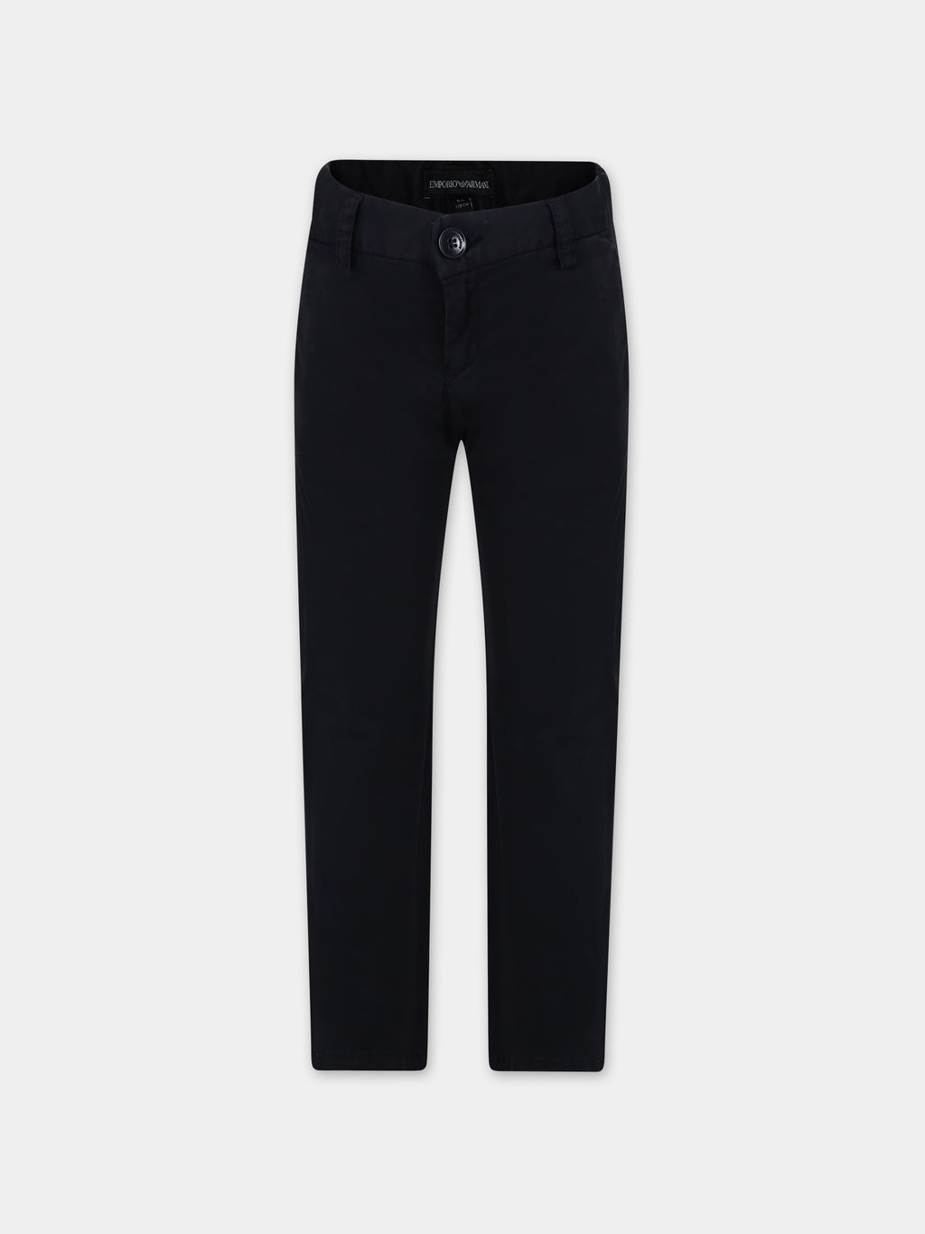 Blue trousers for boy with logo