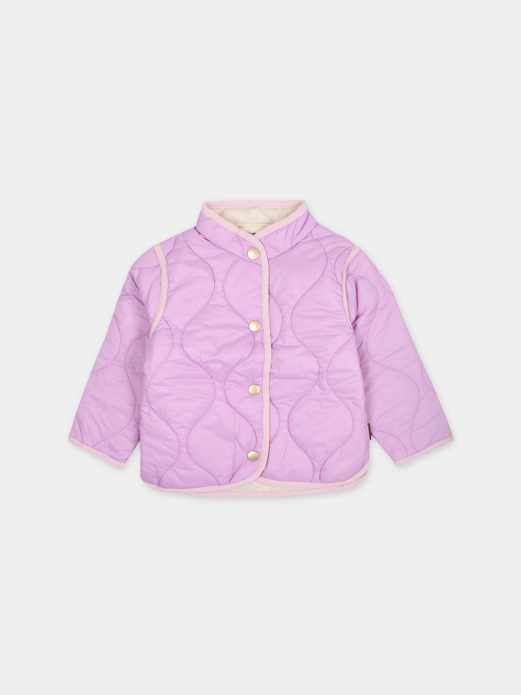 Pink down jacket Helio for baby girl