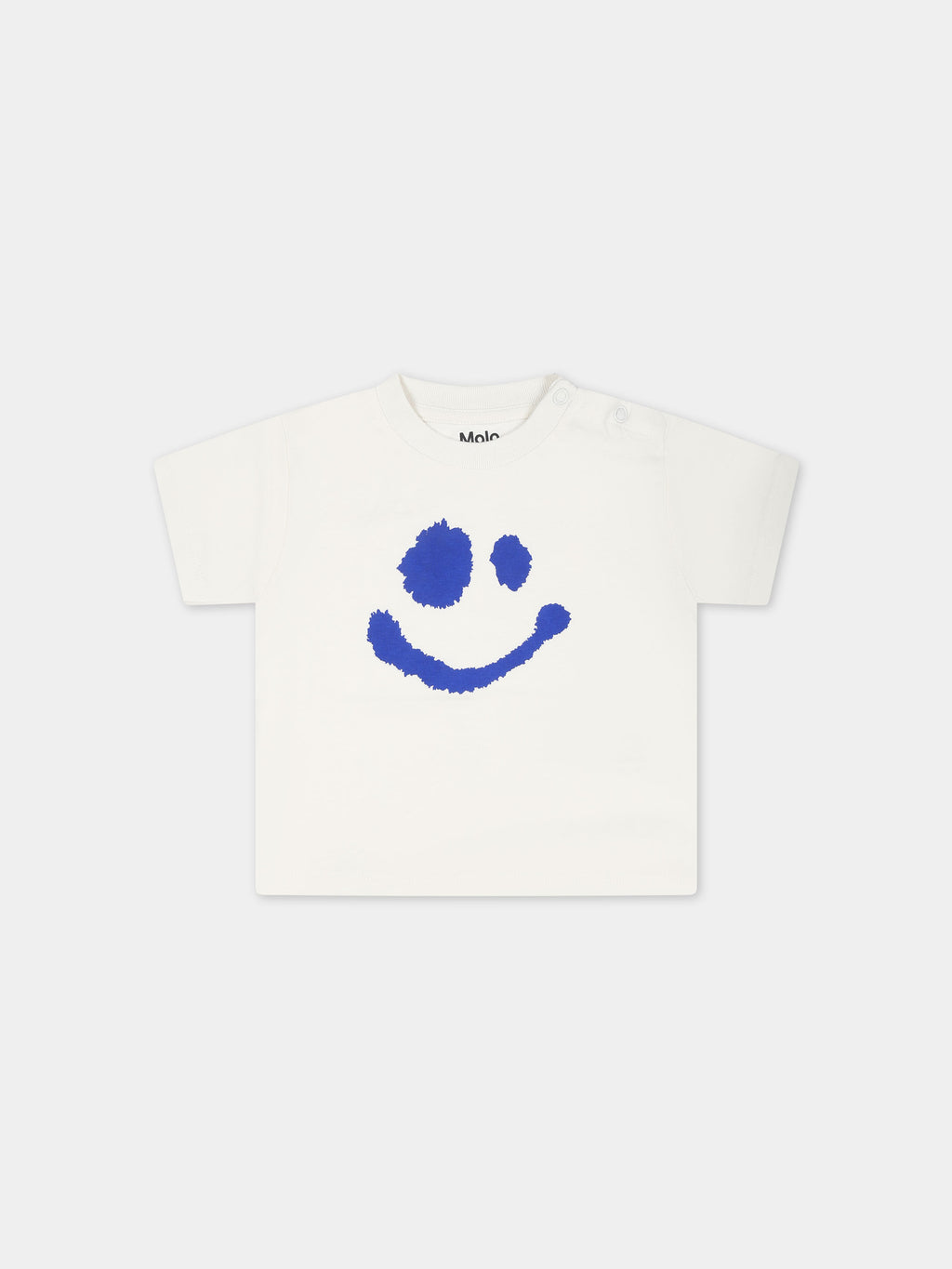 T-shirt avorio per neonati con smile