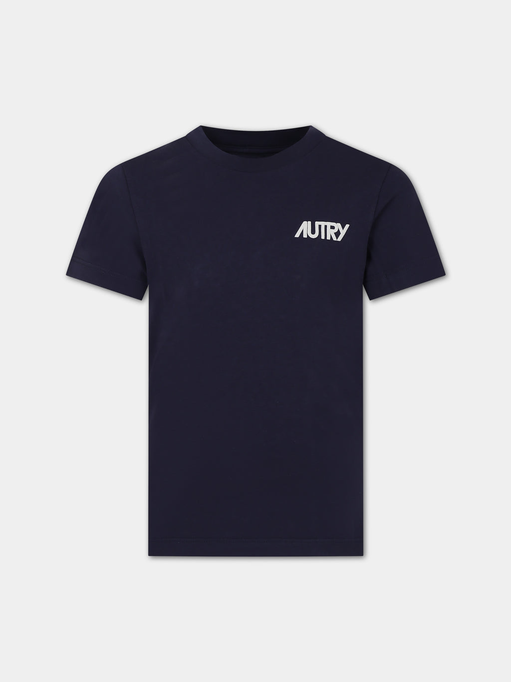 Blue t-shirt for kids with logo