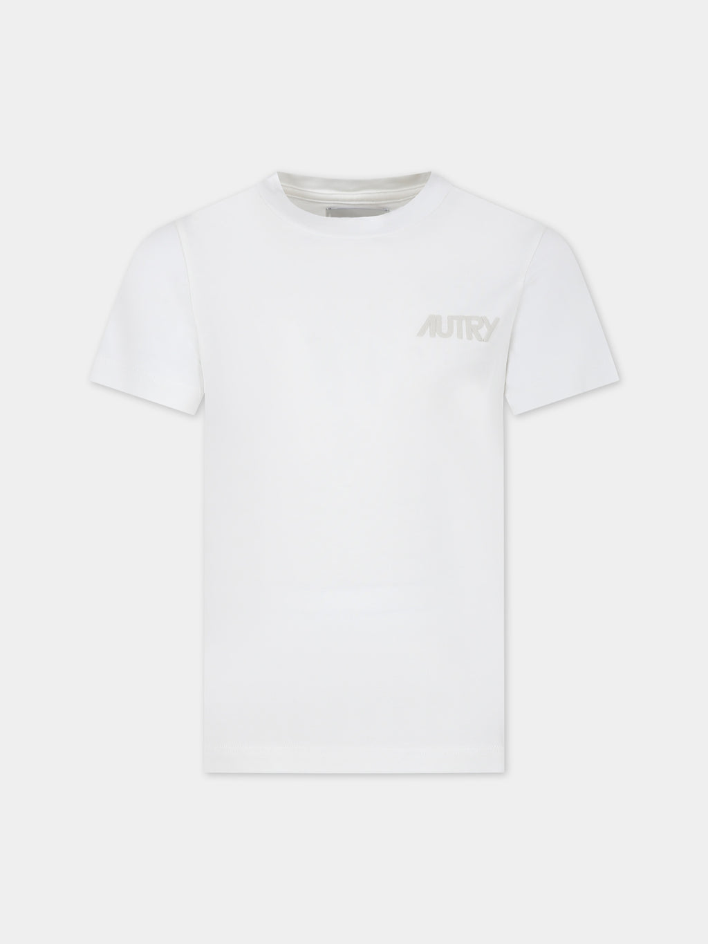 White t-shirt for kids with logo