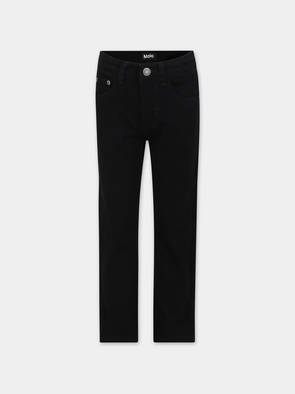 Black jeans for boy with logo