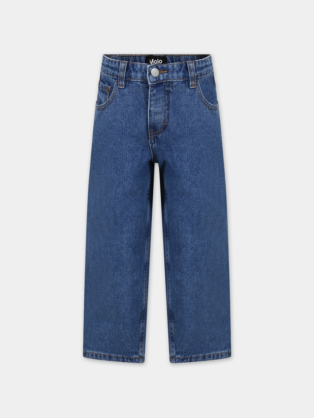 Jeans blu per bambini con logo