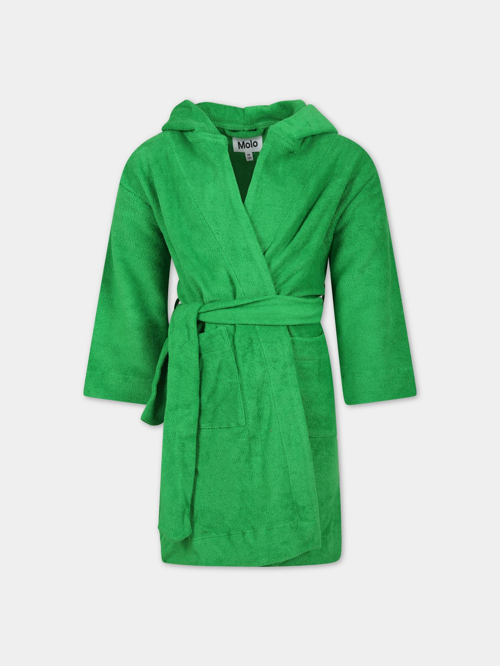 Green dressing gown for kids