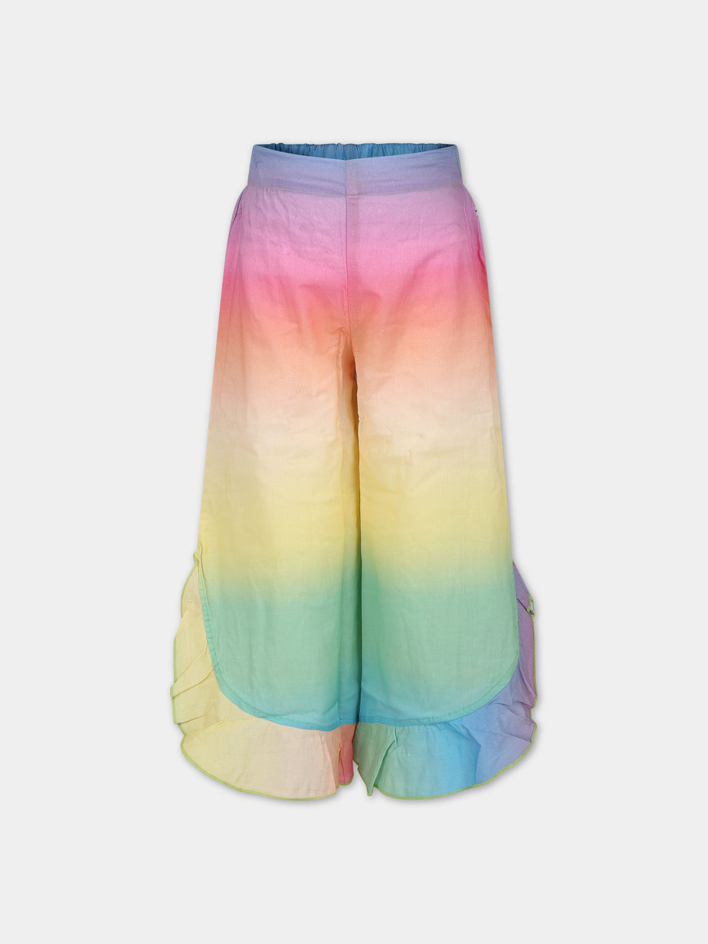 Copricostume multicolor per bambina con stampa arcobaleno