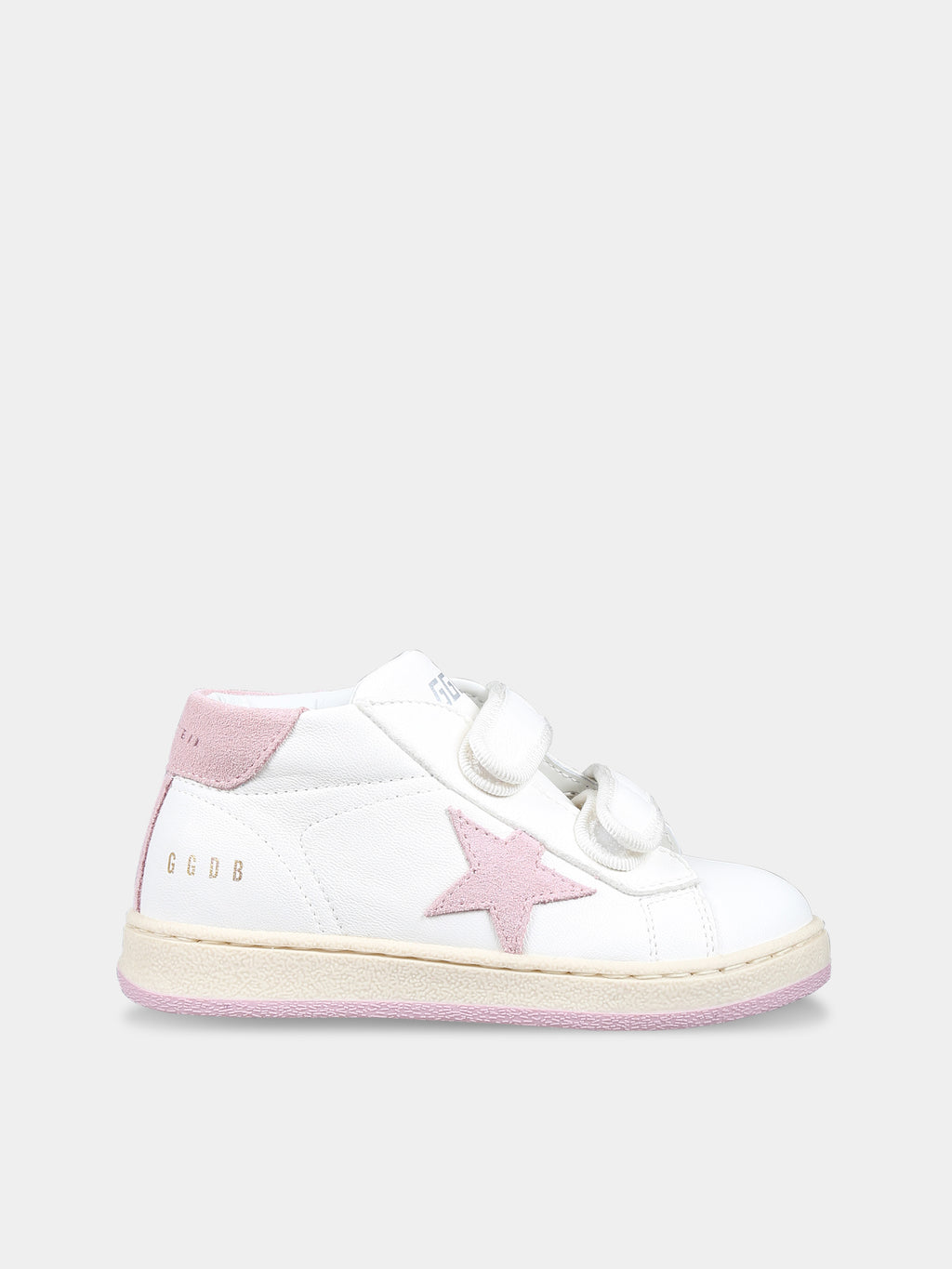 Sneakers alte bianche June Ballstar per bambina con logo