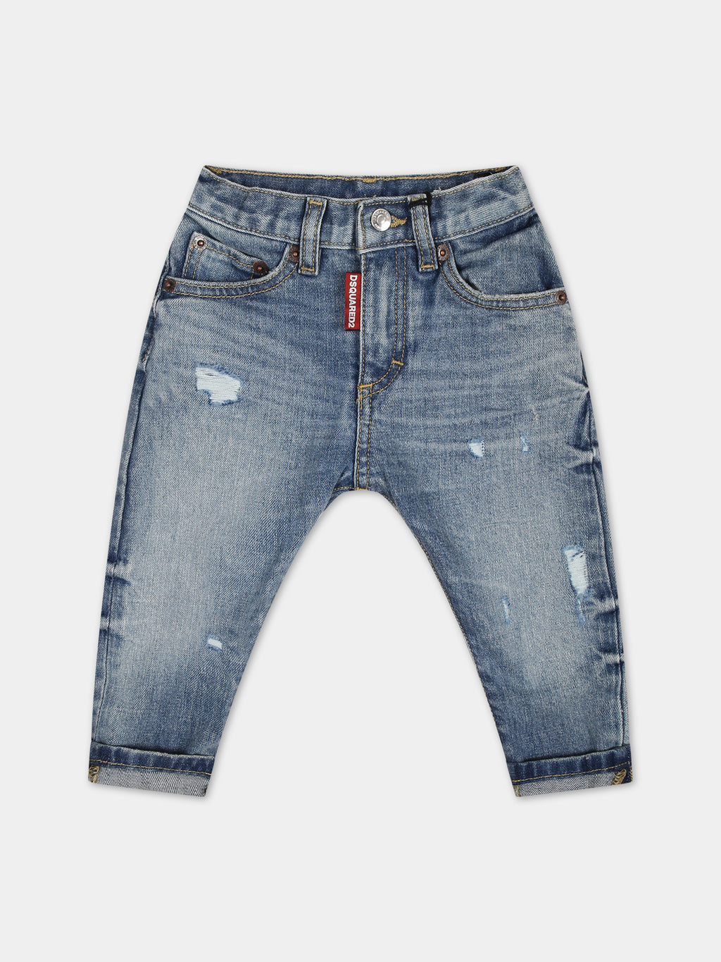 Jean en denim pour bébé garçon avec logo