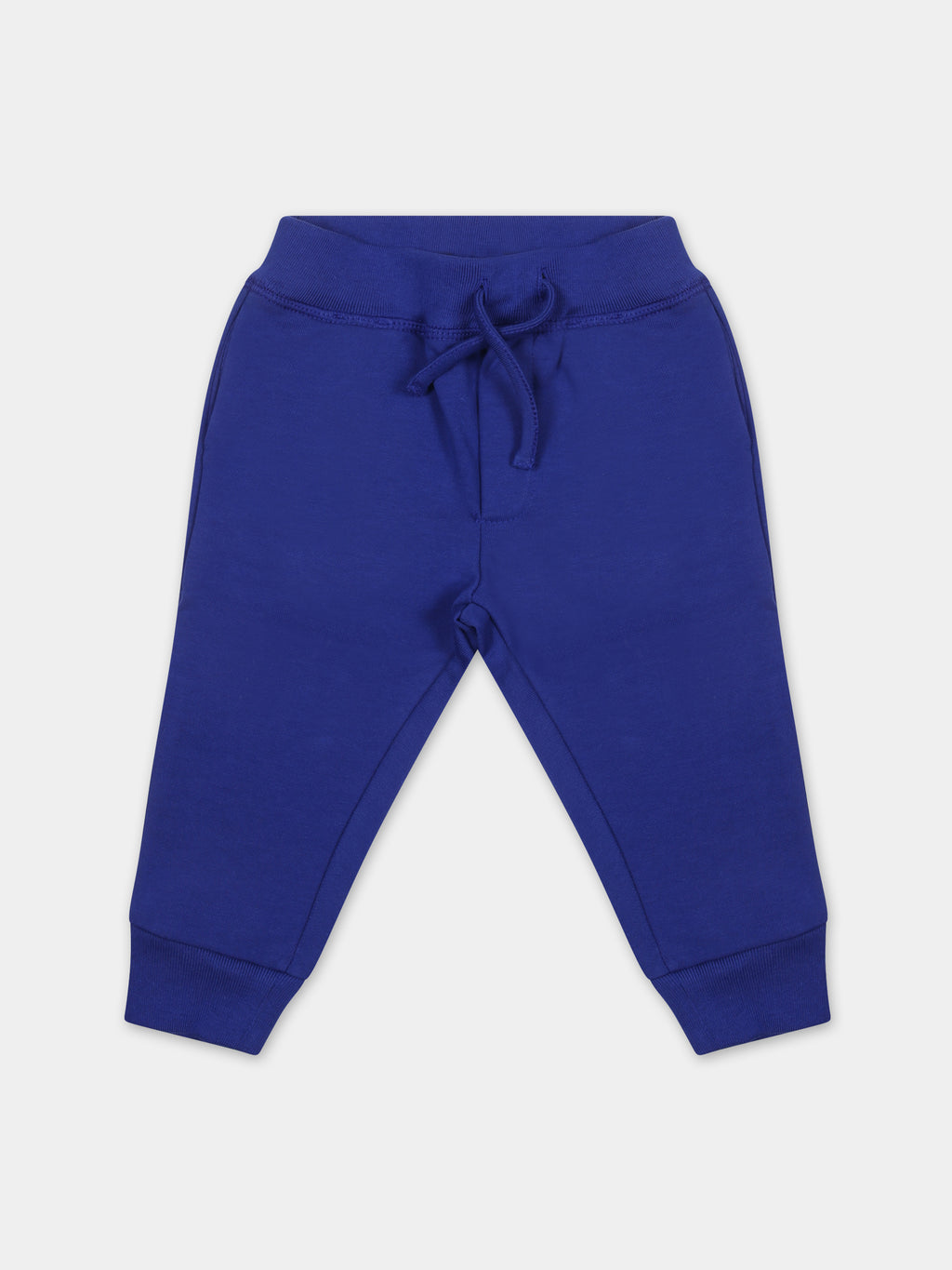 Pantalon bleu ciel pour bébé garçon avec logo