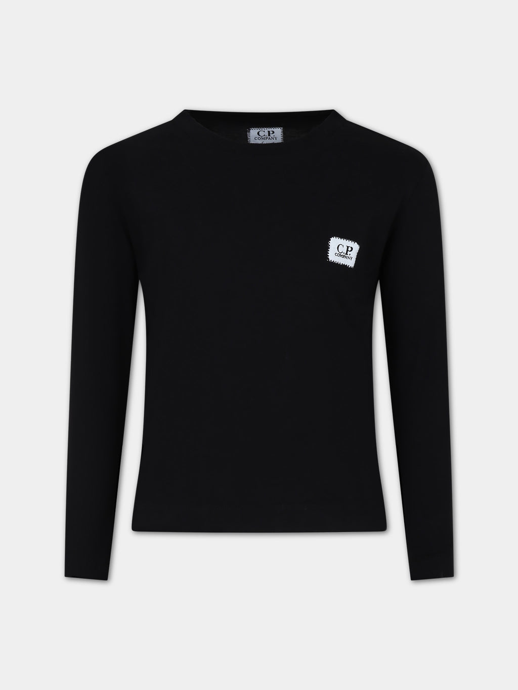 Black t-shirt for boy with logo