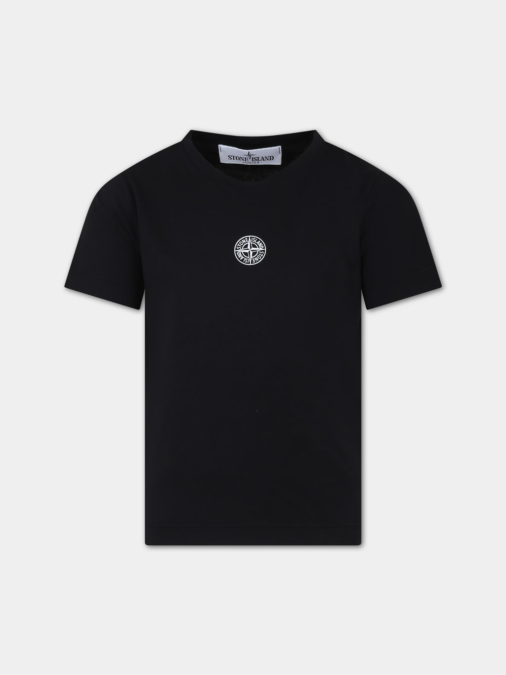 Black t-shirt for boy with logo