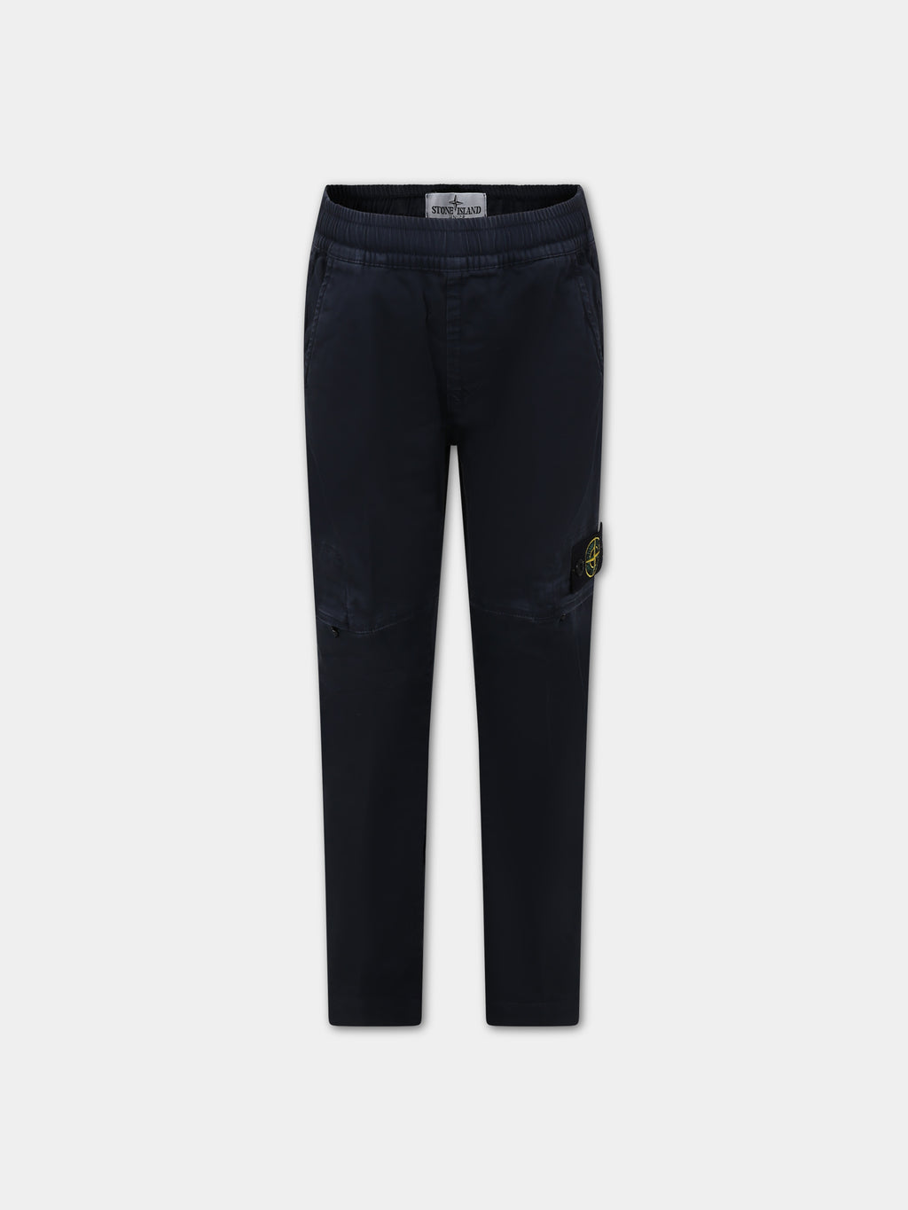 Blue trousers for boy with compass