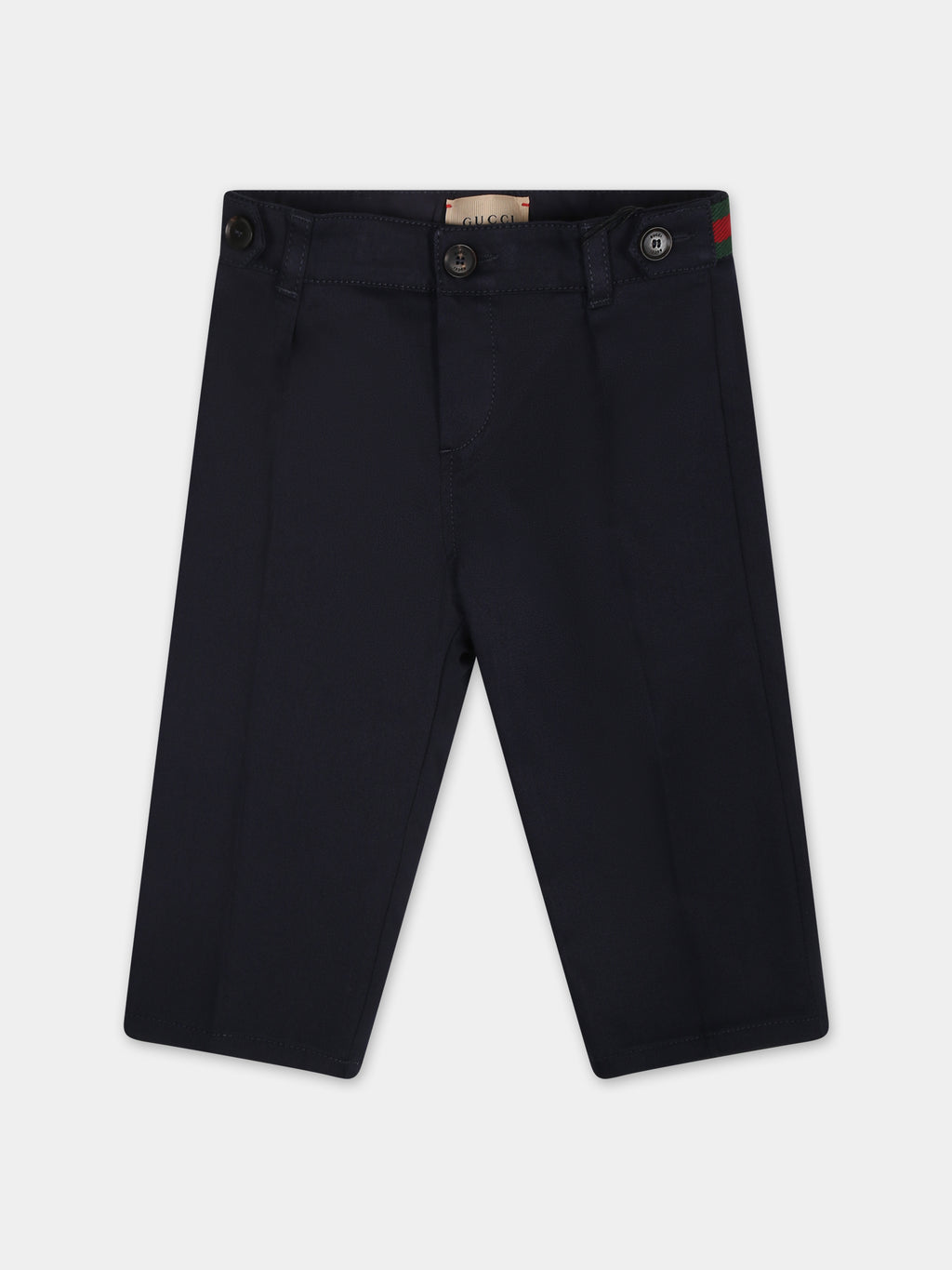 Pantalon bleu pour bébé garçon avec détails Web