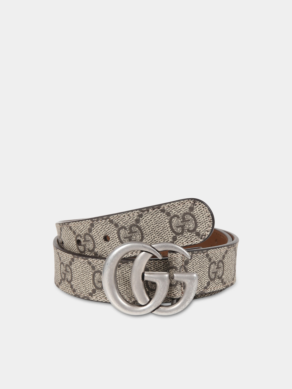 Ceinture marron pour enfants avec double G