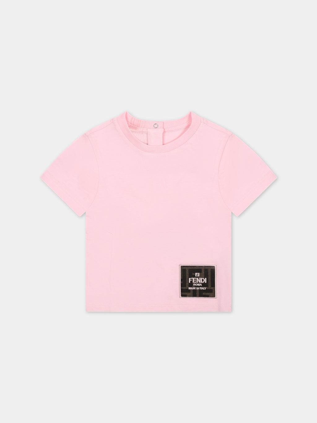 Pink t-shirt for baby girl with FF