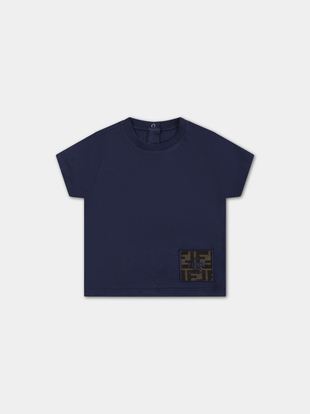 T-shirt blu per neonato con FF