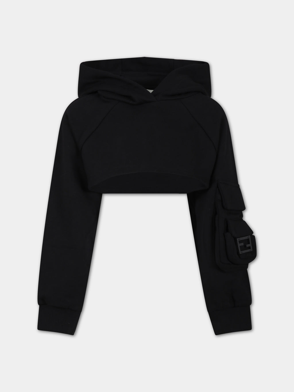 Black sweatshirt for girl with Baguette