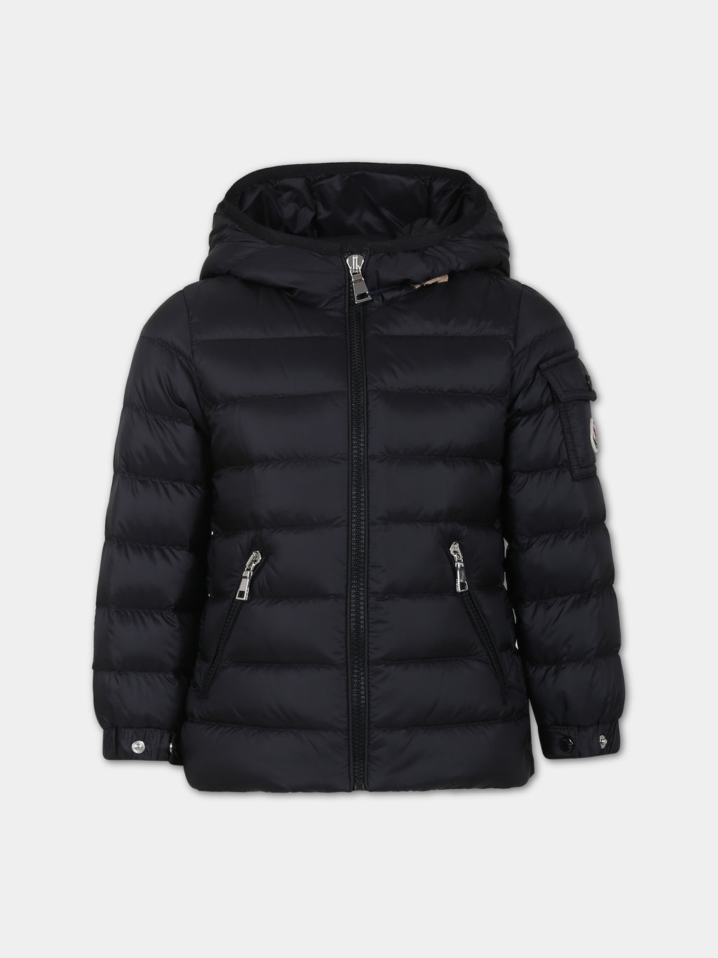 Down jacket with hood for girl