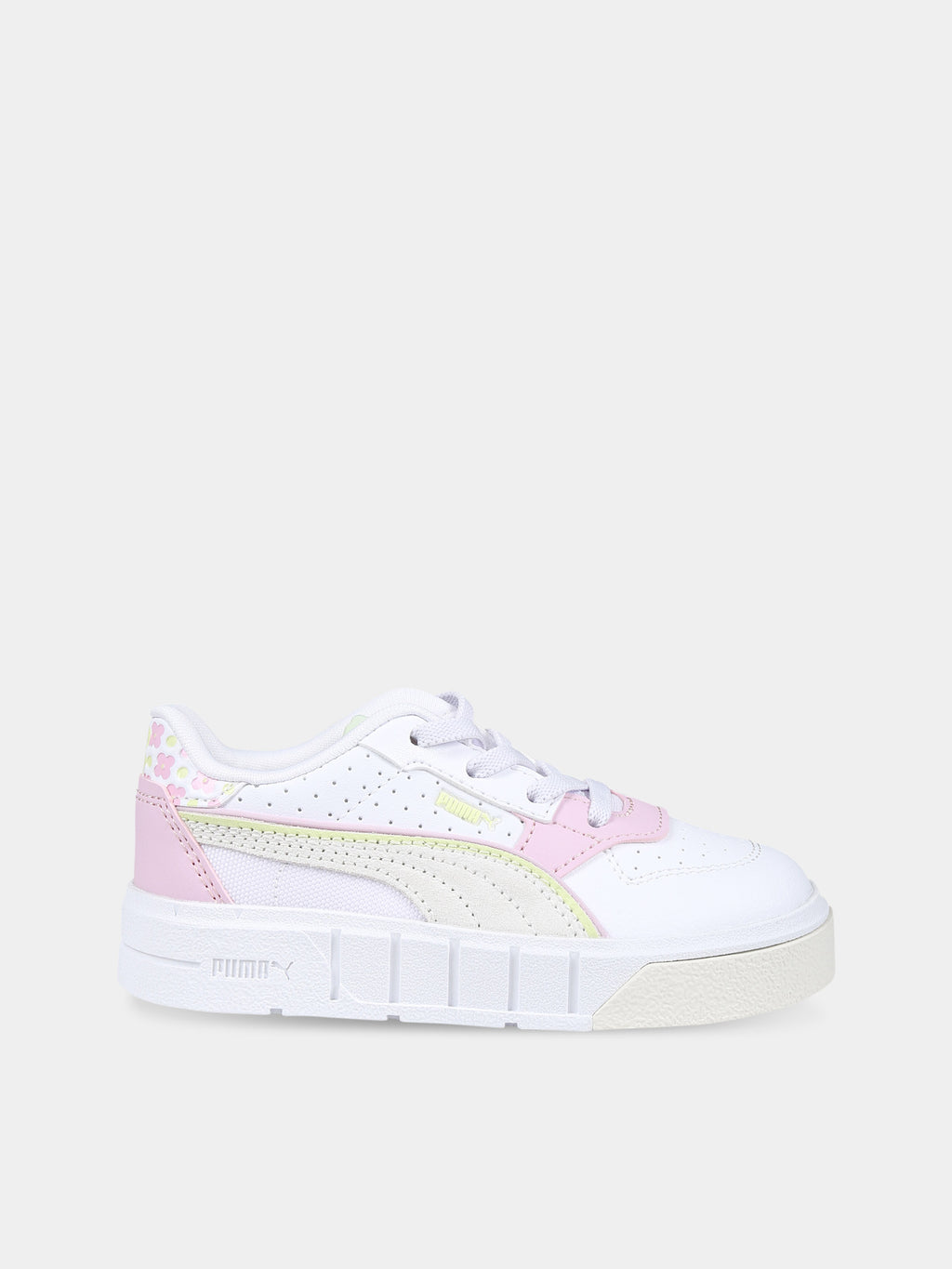 Cali white low sneakers for girl