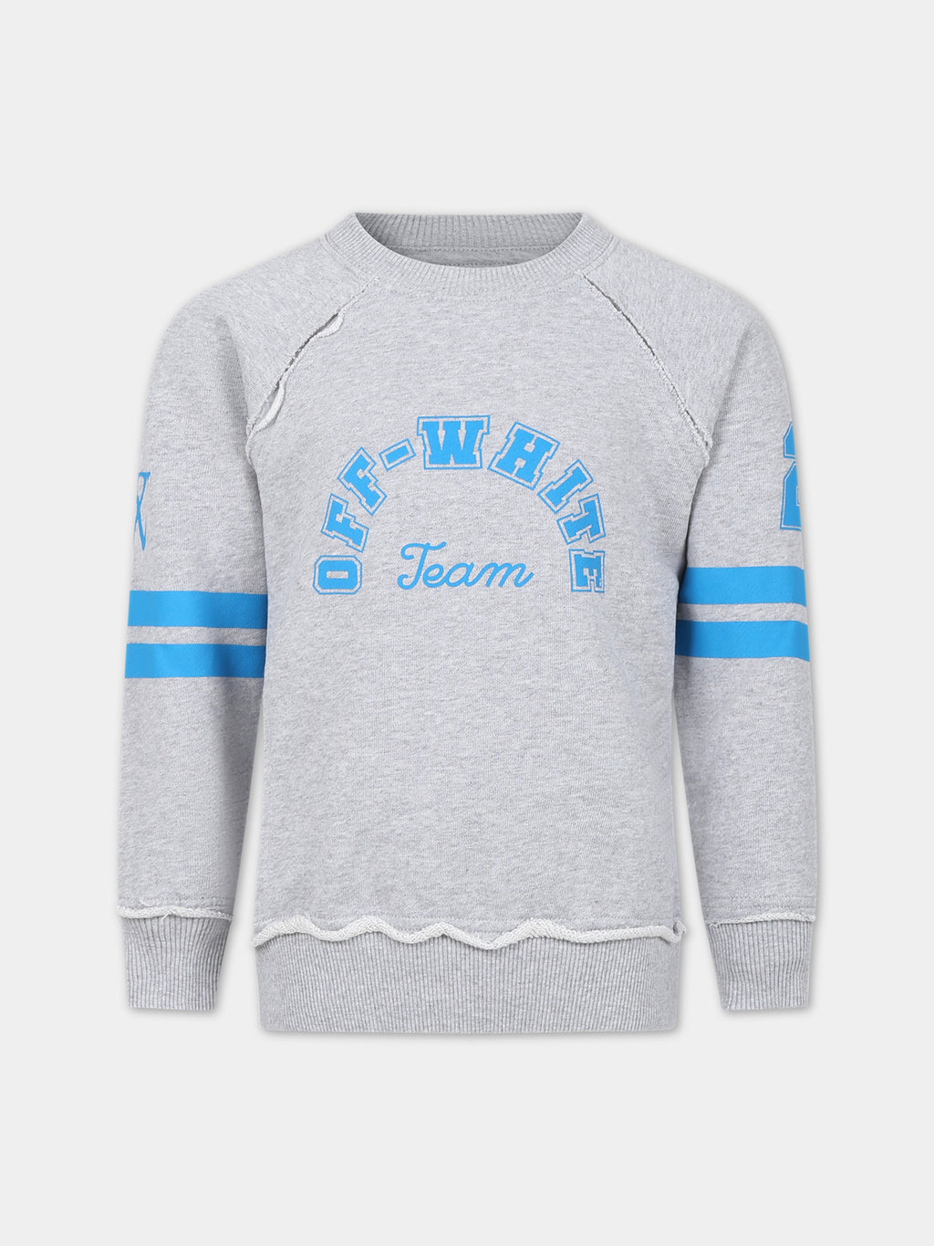 Sweat-shirt gris pour garçon avec logo