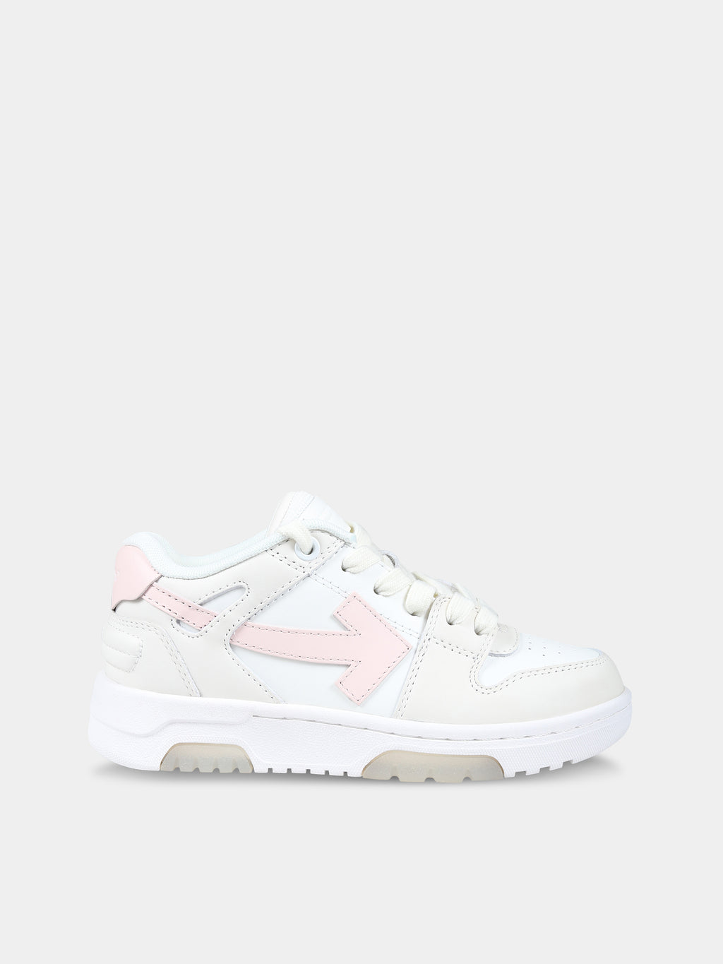 White sneakers for girl with arrows