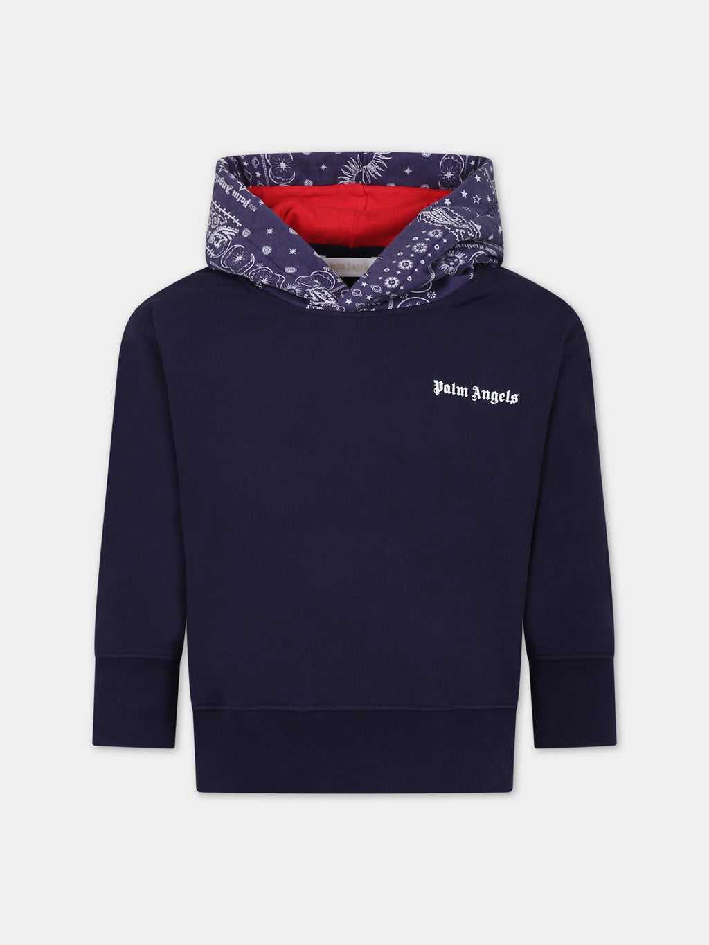 Blu sweatshirt for boy with logo