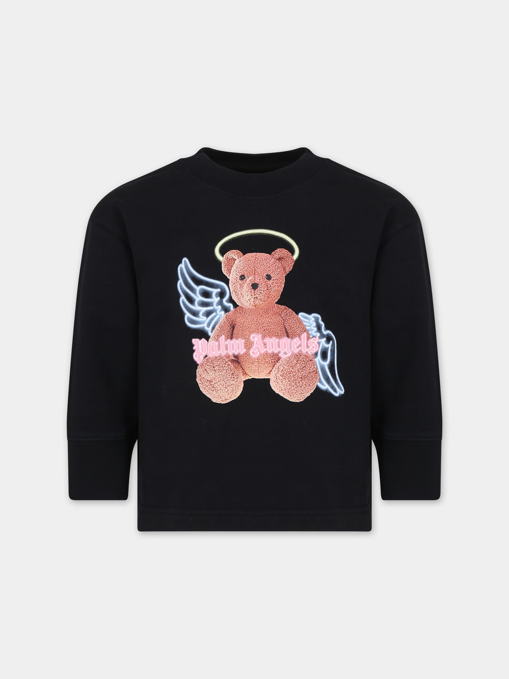 Black sweatshirt for girl with bear