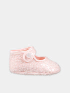 Ballerine rosa per neonata con paiettes,Monnalisa,73C002 3901 0092